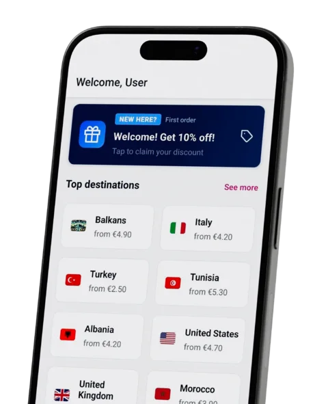 Quibity app on a smartphone