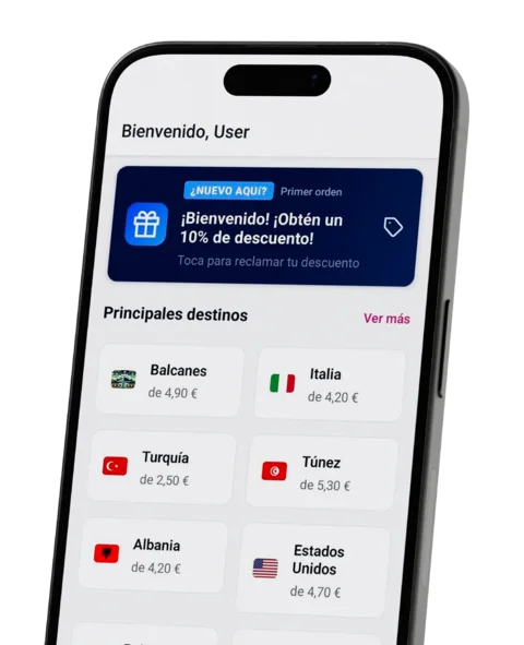 Aplicación de Quibity en un smartphone