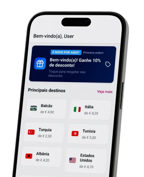 Aplicativo Quibity em um celular