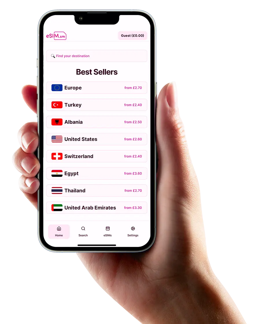 eSIM.sm app